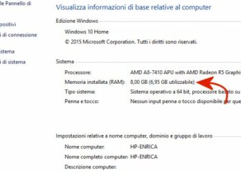 Mémoire installée et mémoire utilisable sous Windows