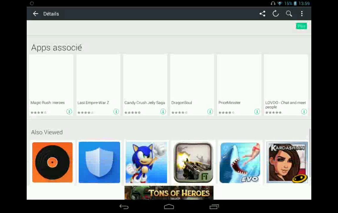 retrouvez 10 applications sur le Play Store
