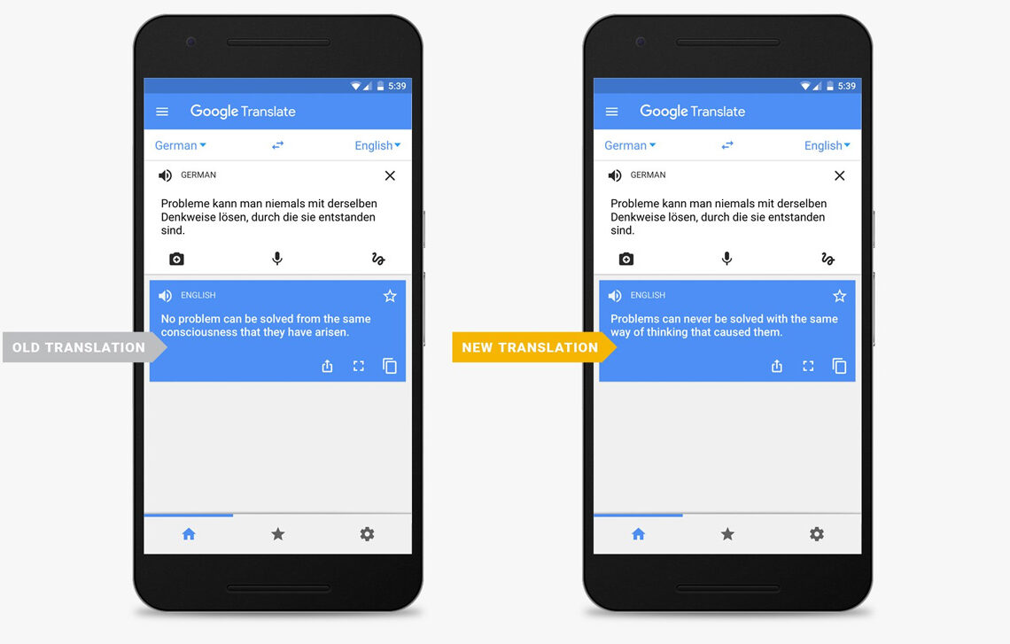 GNMT sur Google Translate est le nouveau système de traduction de réseau neuronal