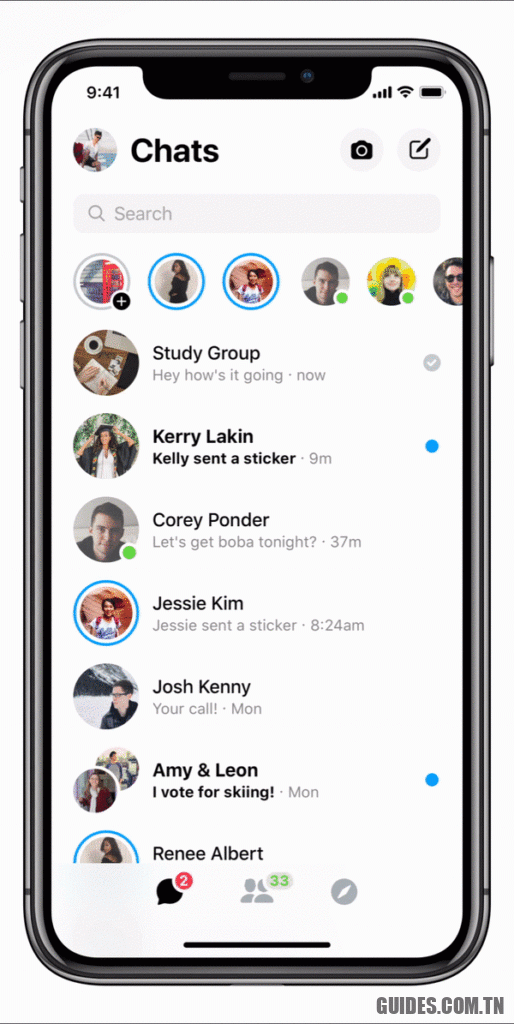 Facebook fonctionne en mode sombre pour l’application et le partage d’écran sur Messenger