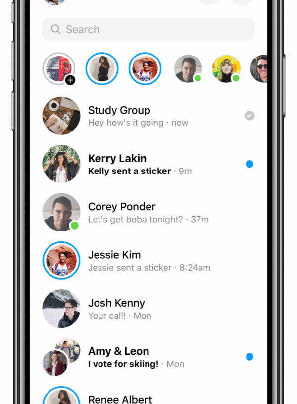 Facebook fonctionne en mode sombre pour l’application et le partage d’écran sur Messenger