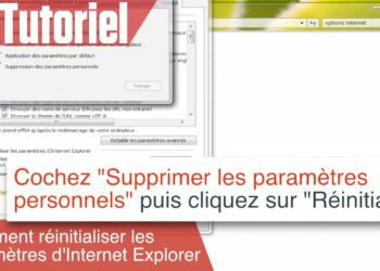 restaurer internet explorer par defaut