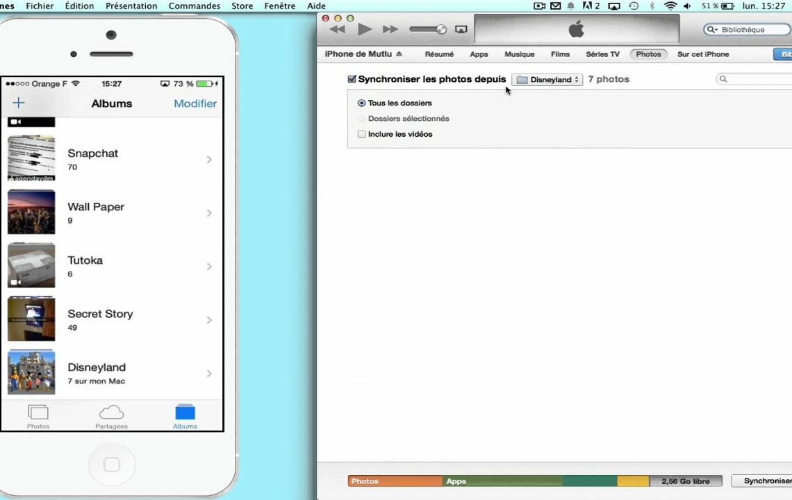 supprimer un album photo iphone