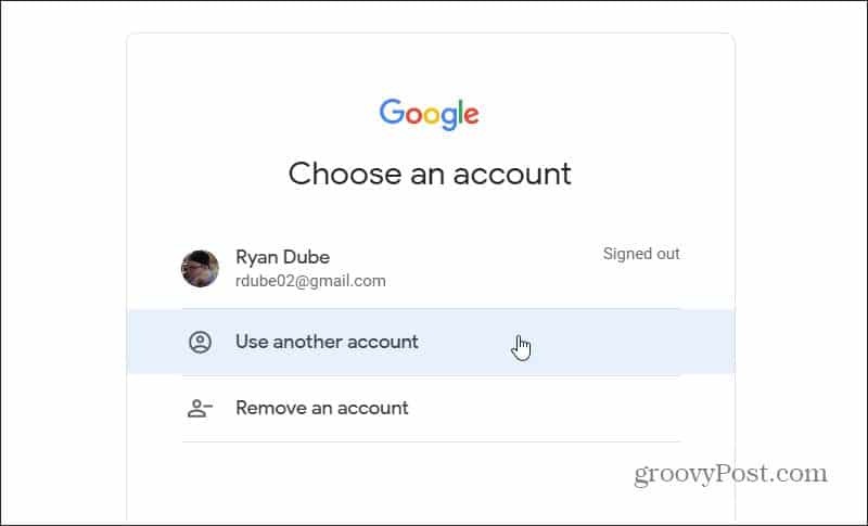 changer de compte google par défaut