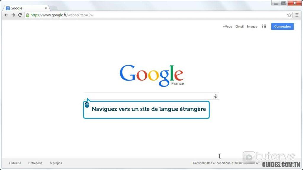 comment traduire une page web en français avec google
