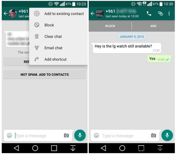 how to delete contacts on whatsapp
