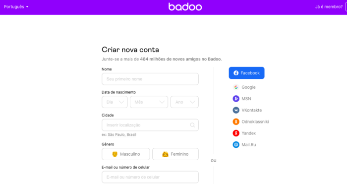 réactiver le compte badoo / Reproduction / Felipe Vinha