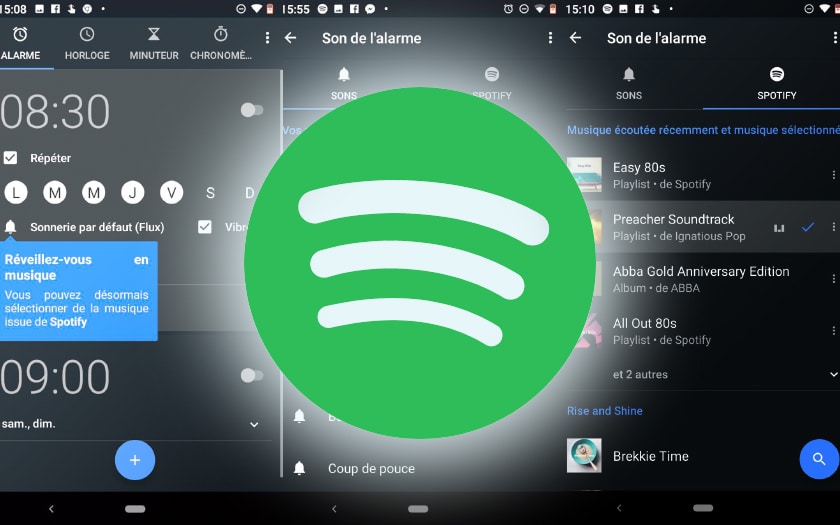 Comment mettre le réveil sur Spotify ?