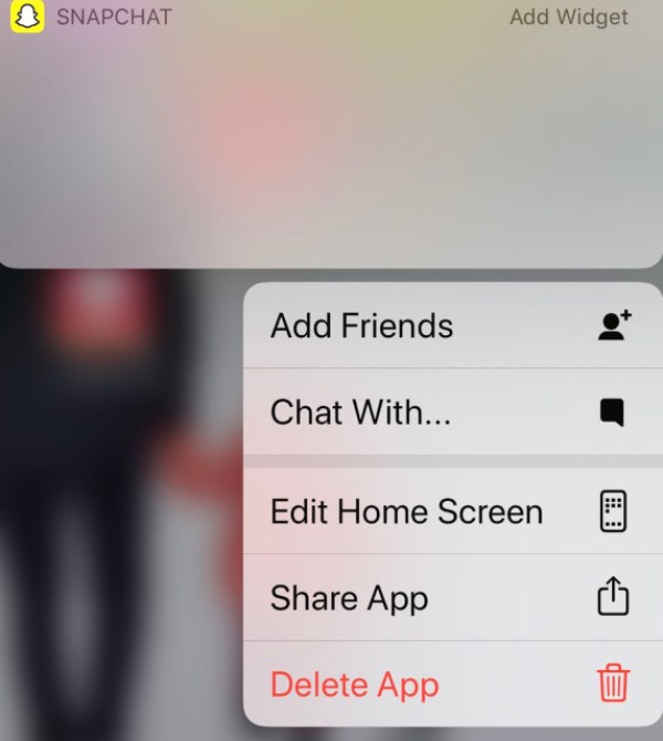 Désinstaller l'application Snapchat