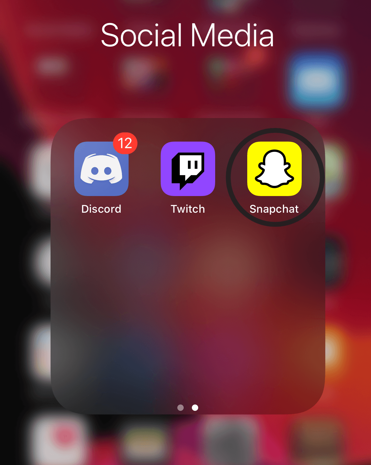 Effacer le cache Snapchat via les paramètres de l'application