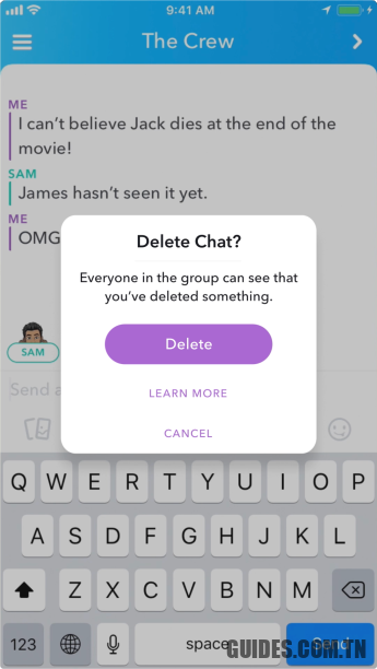 Snapchat vous permettra désormais de supprimer les messages regrettables pour tout le monde dans une conversation