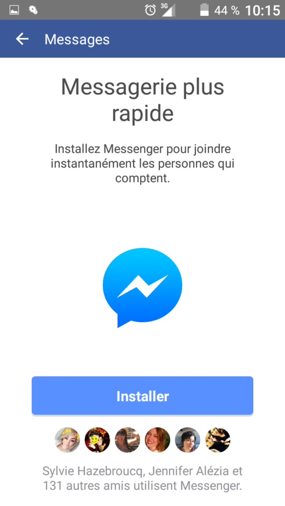 Comment installer Messenger sans Facebook sur mon portable ?