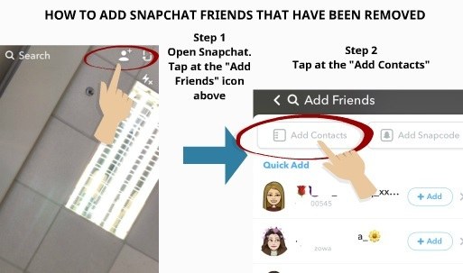 Comment ajouter des amis Snapchat que vous avez supprimés