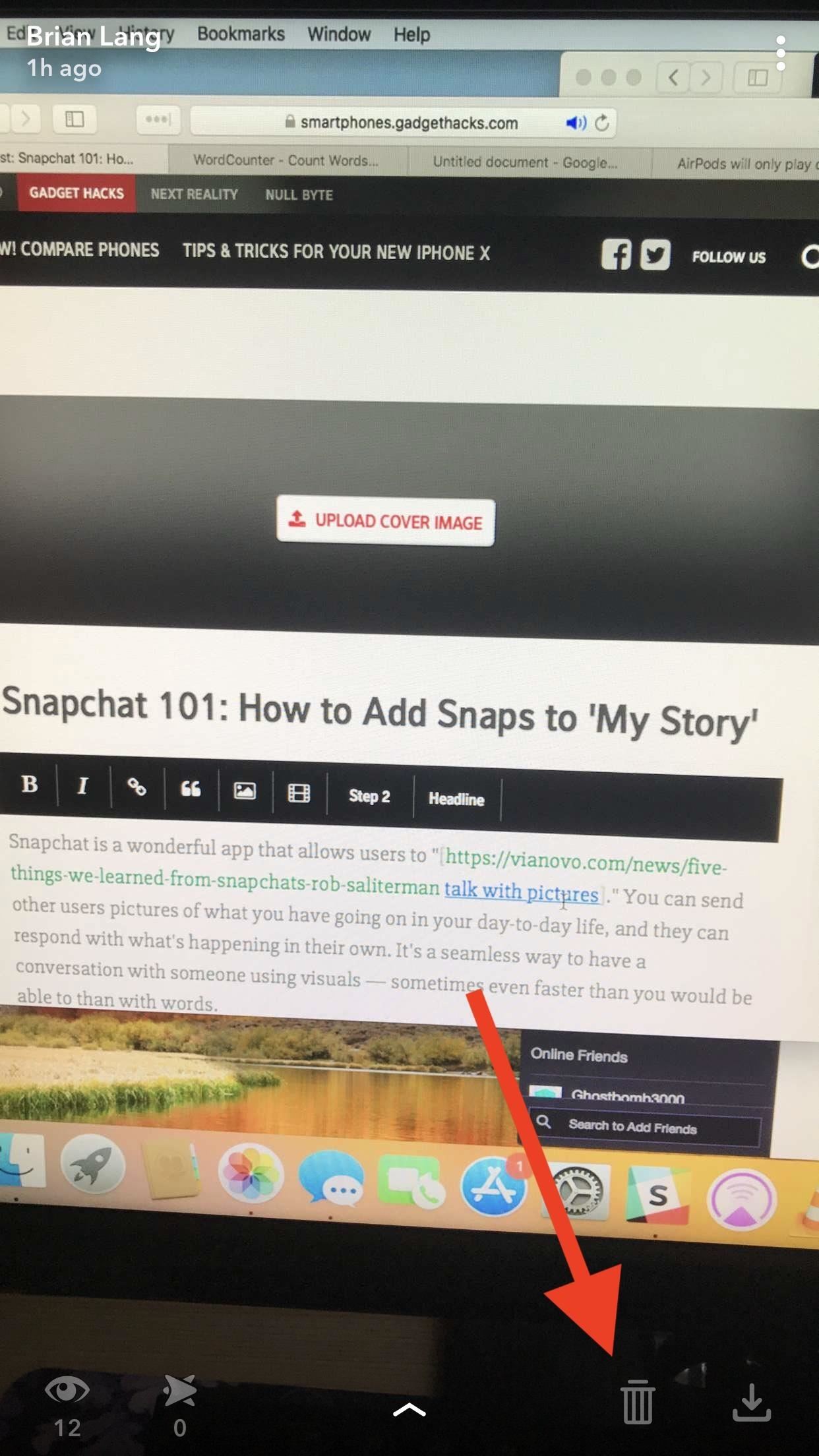 Publier accidentellement sur votre histoire Snapchat ?  Voici comment le supprimer