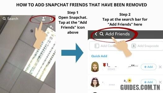 Comment ajouter des amis Snapchat que vous avez accidentellement supprimés