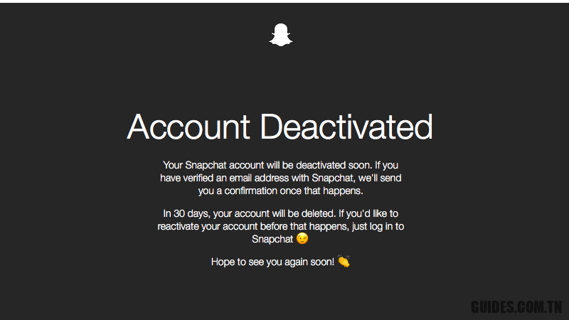 compte snapchat désactivé sc Snapchat
