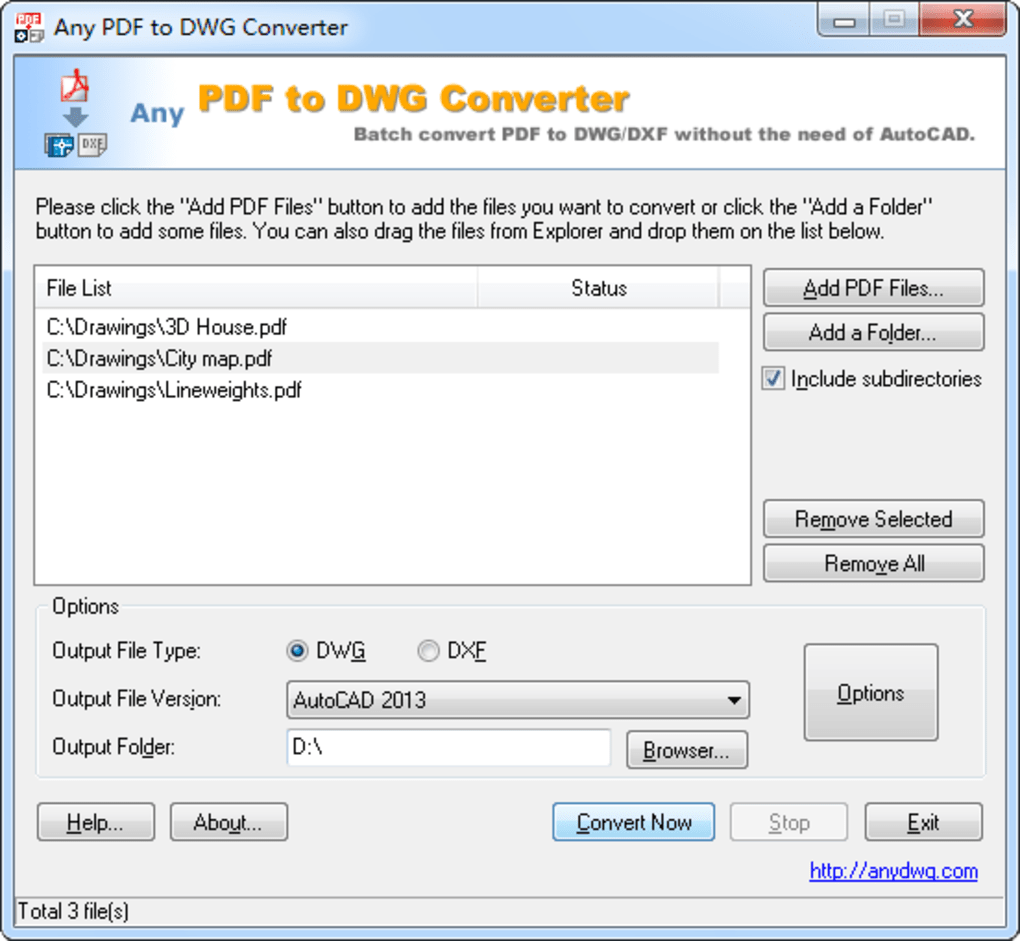 convertir pdf to dwg free