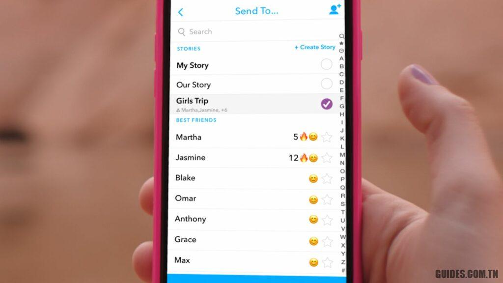 Snapchat présente des histoires personnalisées pour capturer des moments de groupe avec des amis