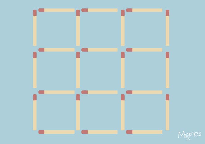 Comment faire 2 carré avec 3 allumettes ?