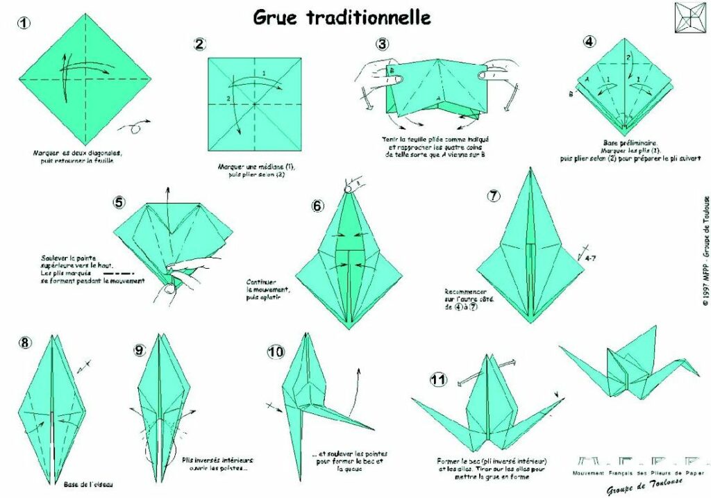 Comment faire des origami grue ?