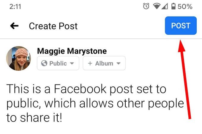 Comment autoriser le partage sur Facebook ?
