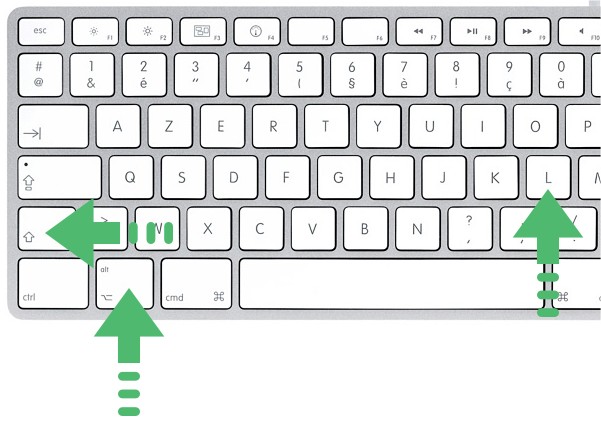 Comment écrire O sur le clavier portable ?