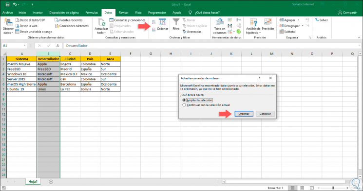 Comment trier les données d’un tableau sur Excel ?